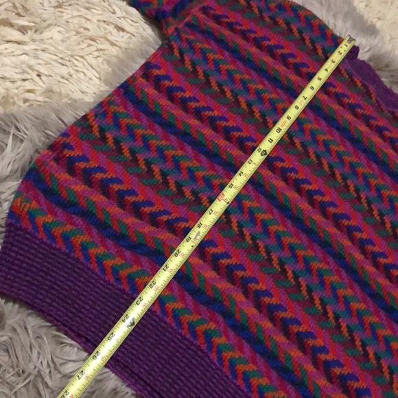 Vintage Wendy Lawrence Wool Sweater-Vibrant Pattern-Like New Condition - Picture 12 of 17